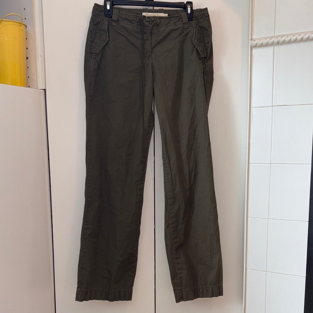 J. Crew Women's Olive Cargo Pants
